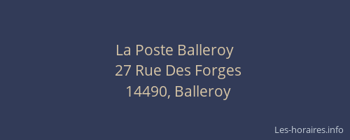 La Poste Balleroy