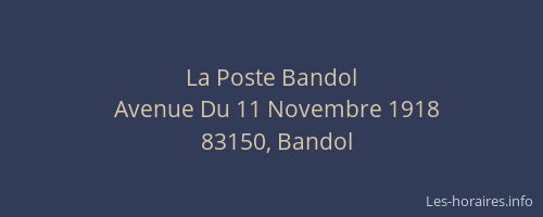 La Poste Bandol