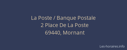 La Poste / Banque Postale