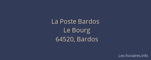 La Poste Bardos