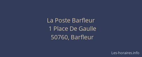 La Poste Barfleur