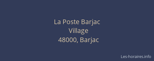 La Poste Barjac