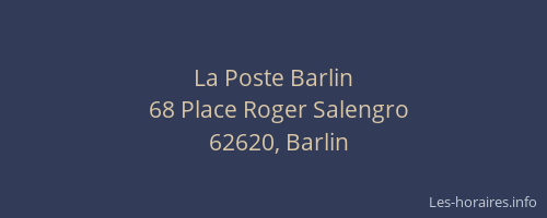 La Poste Barlin