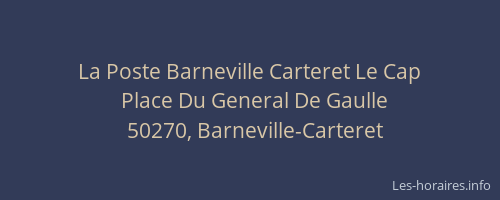 La Poste Barneville Carteret Le Cap
