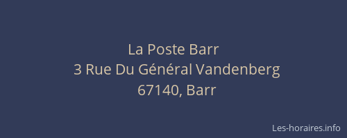 La Poste Barr