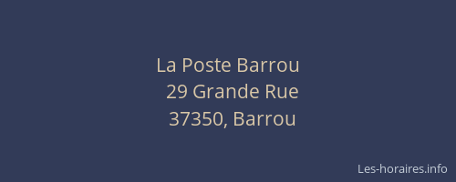 La Poste Barrou