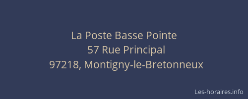 La Poste Basse Pointe