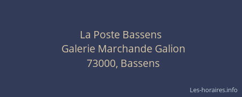 La Poste Bassens