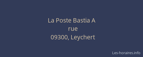 La Poste Bastia A