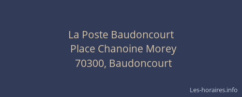 La Poste Baudoncourt