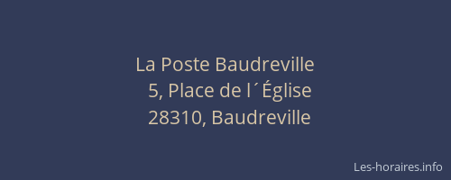 La Poste Baudreville