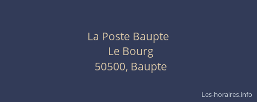 La Poste Baupte