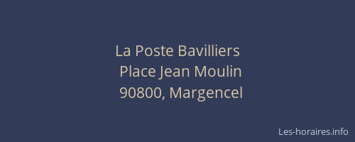 La Poste Bavilliers