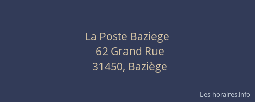 La Poste Baziege