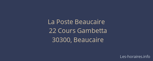 La Poste Beaucaire