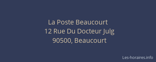La Poste Beaucourt