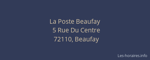 La Poste Beaufay