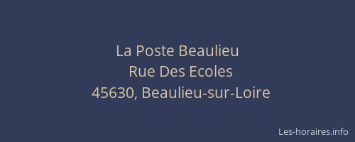 La Poste Beaulieu