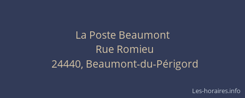 La Poste Beaumont