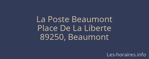 La Poste Beaumont