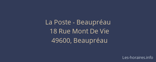 La Poste - Beaupréau