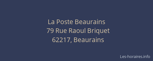La Poste Beaurains