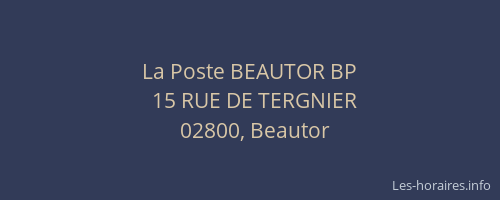 La Poste BEAUTOR BP