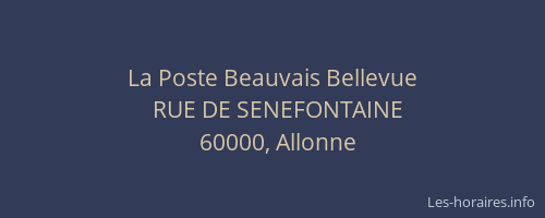 La Poste Beauvais Bellevue