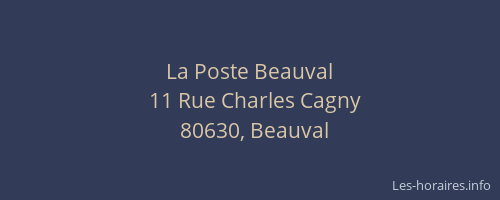 La Poste Beauval