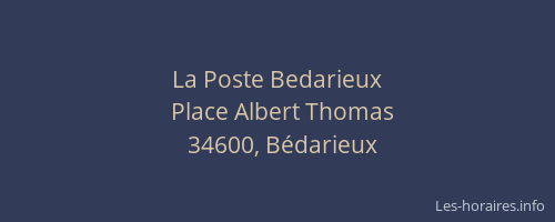 La Poste Bedarieux
