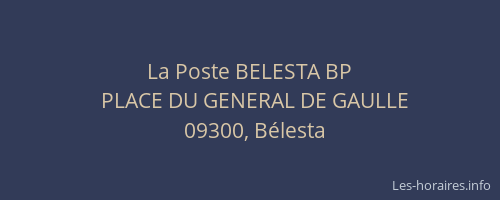 La Poste BELESTA BP