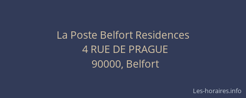 La Poste Belfort Residences