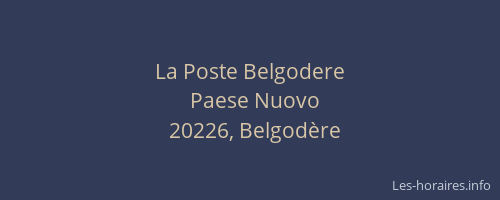 La Poste Belgodere