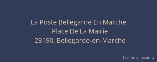 La Poste Bellegarde En Marche