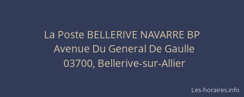 La Poste BELLERIVE NAVARRE BP