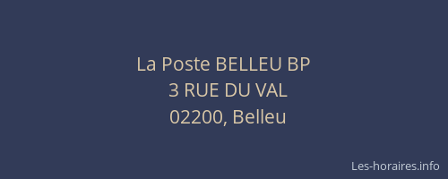 La Poste BELLEU BP