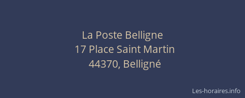 La Poste Belligne