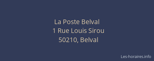 La Poste Belval