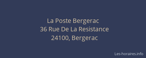 La Poste Bergerac