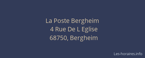 La Poste Bergheim