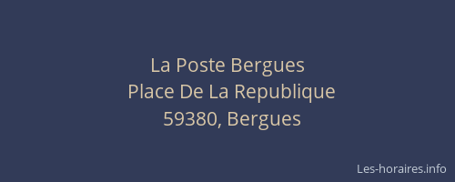 La Poste Bergues