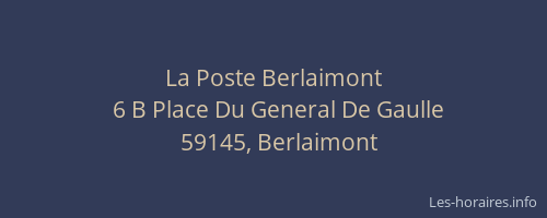 La Poste Berlaimont