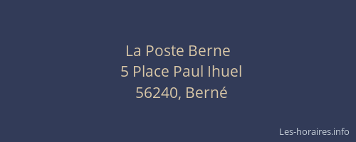 La Poste Berne
