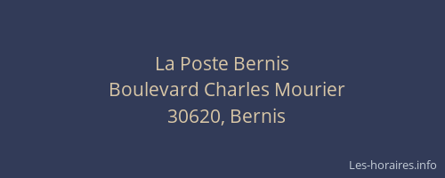 La Poste Bernis