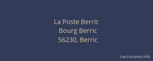 La Poste Berric