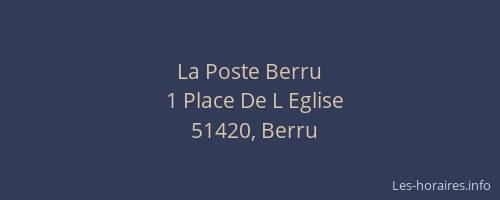 La Poste Berru