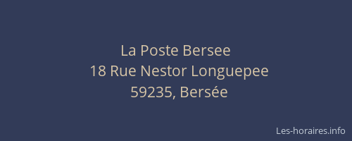 La Poste Bersee
