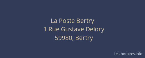 La Poste Bertry