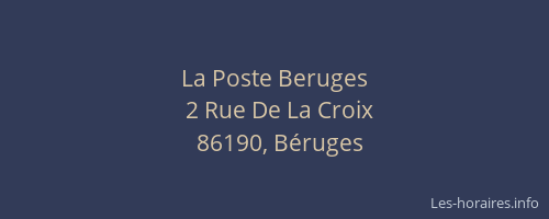 La Poste Beruges