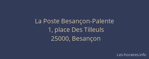 La Poste Besançon-Palente
